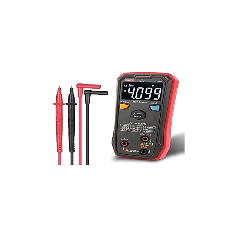 UNI-T Digital Smart Multimeter UT123D True RMS EBTN Display DC