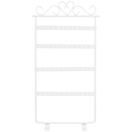 Cabilock Watercolor Paper Jewelry Rack Earring Holder for Girls 48 Holes Earrings Holder Earring Holder Stand Wrought Iron