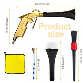 QZQUFJ Air Compressor for Car Detailing Detailing Tool, High Pressure Air Gun Dry Cleaning Tool Kit, Air Gun, Car Clean Gun, Cleaning Gun, for Car Dry Cleaning