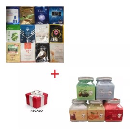 Misorel 15 Mascarillas Faciales + Exfoliante Frutal Corporal+ Regalo