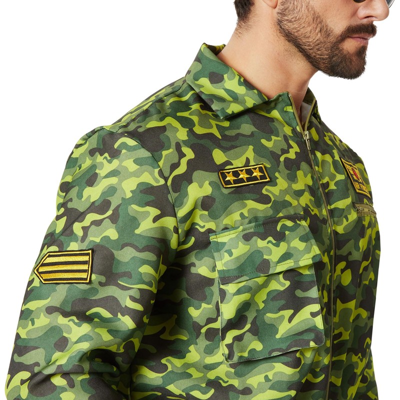 dressforfun Men's Costume Air Force Pilot Camouflage – L