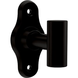 FRANKLIN BRASS Calloway (1-Pack) Towel Hooks Matte Black Single Bathroom Hooks Wall Mounted for Robes & Towels Hand Towel Hook Holder Kitchen, Bathroom Accessories CLWY35-MB