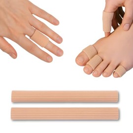 MEDOSAN Tubular Bandage for Toes and Fingers, 2 Pieces, Skin-Coloured, Flexible and Breathable (25 mm)