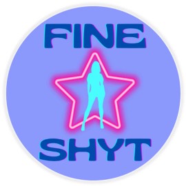 Kiwi Gifts Fine Shyt Star - 25 Pack Circle Stickers 3 Inch - Meme Brain Rot Gen Z Alpha