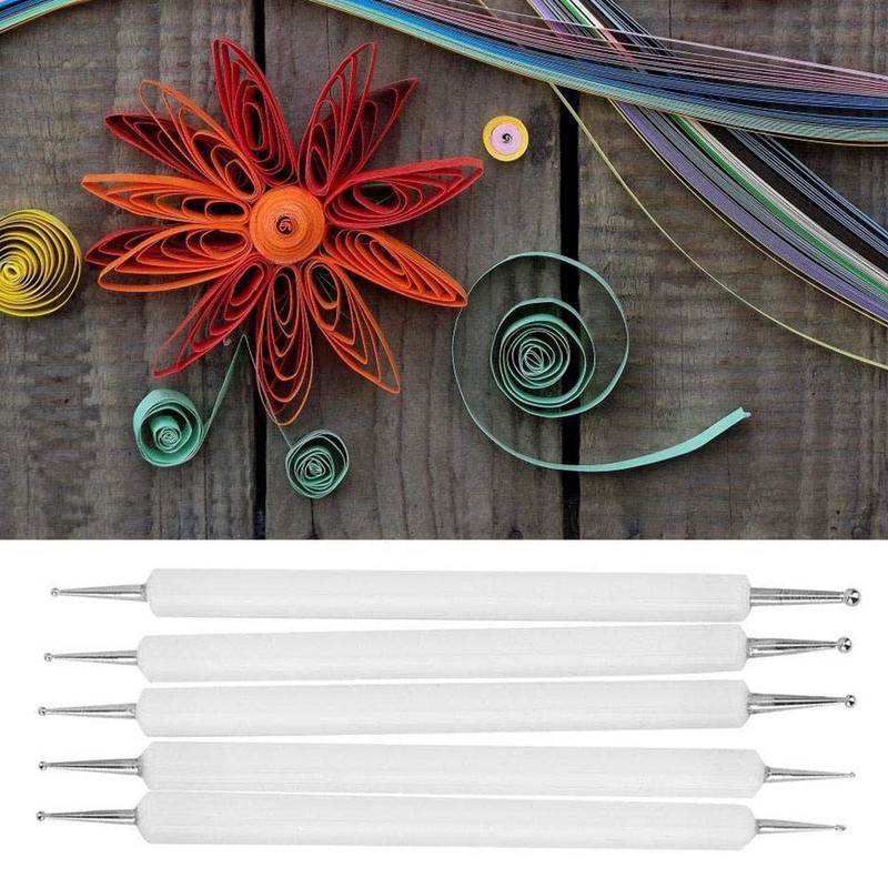 SagaSave 5 Pieces Embossing Tool Set with 1-3mm Double End,