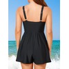Smismivo Swim Rompers for Women Tummy Control Swimsuits with Shorts
