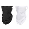 Summer Neck Gaiter Scarf Cool Neck Warmer Summer Essential White 3ea
