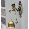 Boa Sorte Antique Doorbell Magnet Animal Motif Call Bell (Owl)