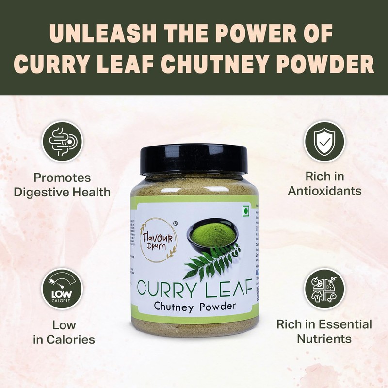 Flavour Drum Curry Leaf Chutney Powder,7 oz (200 g) |