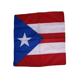 22"x22" Puerto Rico Rican Light Royal Blue bandana Scarf Head Wrap Neck Headband bandana