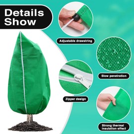 2 Packs Plant Covers Freeze Protection 47.7In x 71.7In Frost Blankets for Plants Frost Cloth Plant Freeze