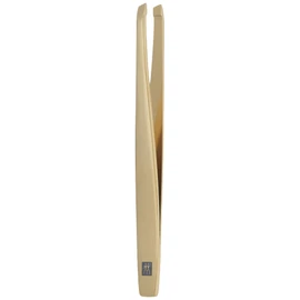 ZWILLING Tweezers, Slanted Tip for Precise Hair Plucking, Quality, Premium, Gold Edition