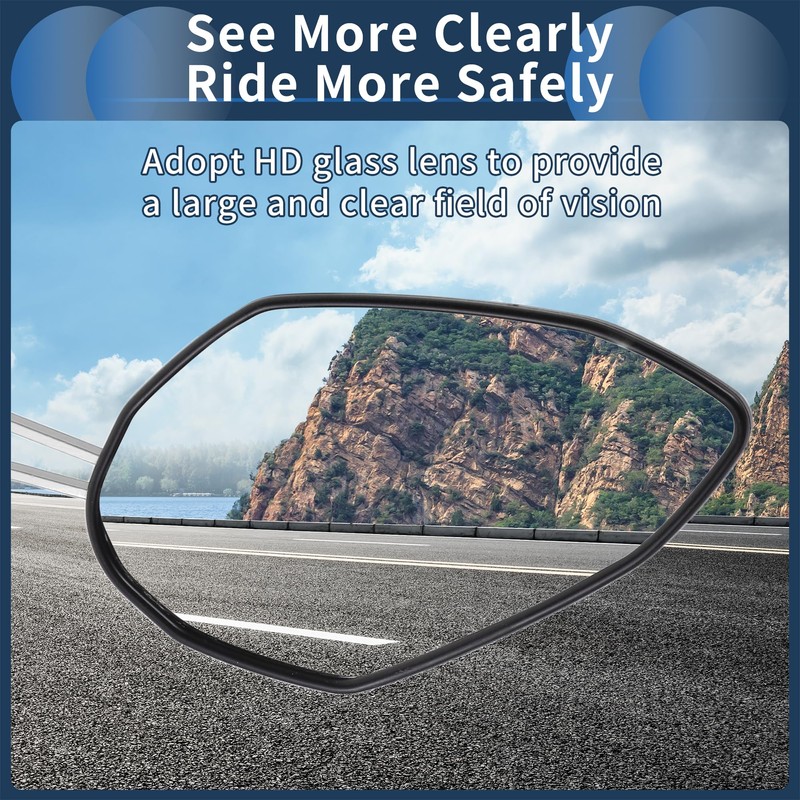 INFINAUTO Motorcycle Rear View Mirrors Bar End Side Mirrors Mount