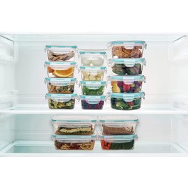 KITCHENACE,Modernise your living, Kitchen Storage & Organisation, Meal Prep Sets with Lids, BPA Free - Airtight - Leak Proof Plastic Food Prep Containers (Set of 6) Turquoise