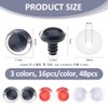 SUPERFINDINGS 48Pcs 3 Colors Safety Eyes Crochet Eyes 3D Clear