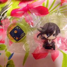 Bandai Touken Ranbu Suwarase Team 6 Mini Figure - Kogitsunemaru Mutsunokami Izuminokami - Izuminokami Kanesada