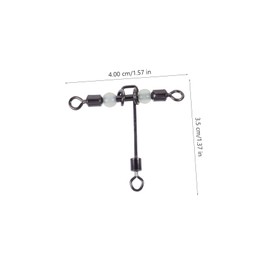 Mipcase 20Pcs Luminous Fishing Swivels T Shaped Cross Line Connector for Night Fishing for Lure Bait Rotating Flexibility Great for Fishing Enthusiasts