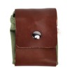 Leather Canvas Foraging Pouch Belt Fruit Picking Bag for Camping