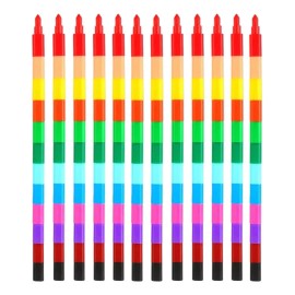 J.H COMPANY Set De 12 Crayon Puntas Intercambiables Colores Mayoreo