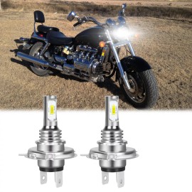 SHENKENUO High Power HID LED Headlight H4 Bulbs Lights for Honda Valkyrie 1500 1997-2004