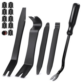 Mumoo Bear Car Trim Removal Tool Kit, 15 Pcs, Black Plastic