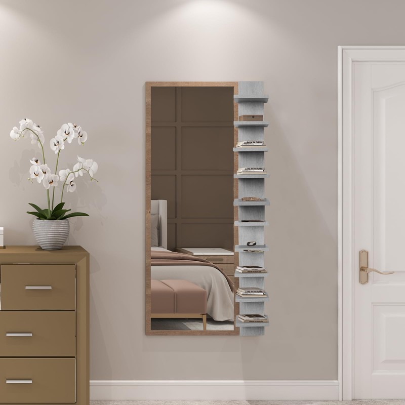 Homaterial 5 Tier Wall Shelf, Floaing Lack Shelf for Storage,