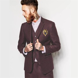 Retro Lion Animal Pin Brooch for Men Women - Punk Bull Eagle Lion Wolf Head Collar Safety Pin Christmas Gifts (Gold Wolf Head)