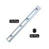 sourcing map Straight Line Connector, 10Pcs 3.9inch Inside Joint Brackets