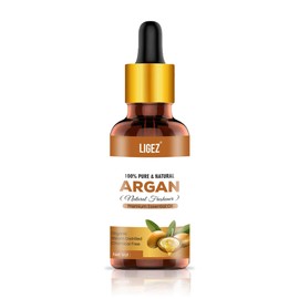 Ligez Best Organic Pure Argan Oil, (For Hair, Skin & Anti-Ageing Face Care) (10ml)