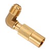 Gosknor Propane Elbow Adapter for Blackstone, Brass 3/8" Male Flare