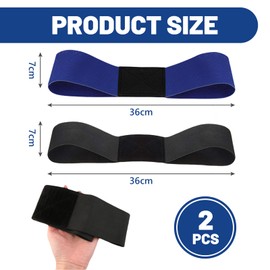flintronic 2PCS Golf Swing Training Aids, Golf Swing Training Aid Arm Band, Golf Hand Swing Elastic Band, Golf Training Aids Professional Motion Posture Correction for Beginners Men Women