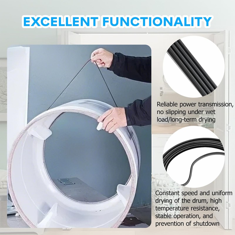 WE03X29704 Dryer Drive Belt for GE Dryer GFD55GSSN0WW GFD85ESSN0WW