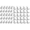 Plastic Black J and L Style Peg Board Hooks Combo