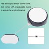 2pcs 4.92ft Retractable Remote Control Tether Locks, Adjustable Security Control