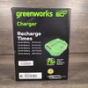 Greenworks Charger 60v Ultra Power 3 Amp All Batteries LED
