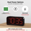 Acedeck Battery Operated Digital Clock: Cordless Small Alarm Clock for