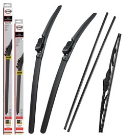 Fits Ford Focus 2008-2011 All Season Front Wiper Blades With Extra Refill Rubber And Rear Wiper HAS2620SL14HRC