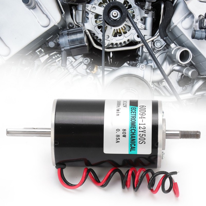DC Motor HighSpeed 80W Micro CW CCW Double Output Shaft