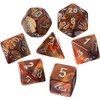 chx 20493 - set 7 dadi poliedrici mini - lustrous