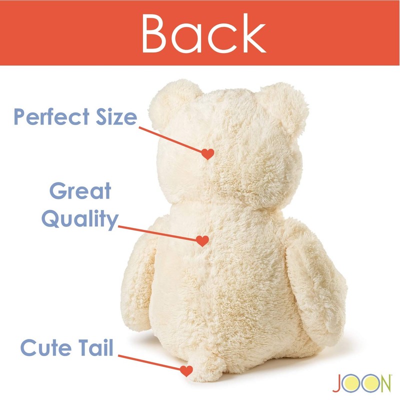 JOON Huge Teddy Bear - 38 Inches, Cream, Fluffy Faux