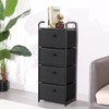 MAX Houser 4 Drawer Fabric Dresser Tall Storage Tower, Dresser