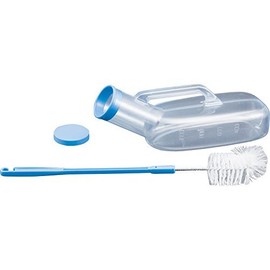 SA Transparent Urine Charger (with Brush for Cleaning) For Men 100230 (; 商事) (Inset Bowl, Urine Charger Unique)