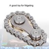 Stainless Steel Fidget Sprocket Toy Children Gears Linkage Bike Chain