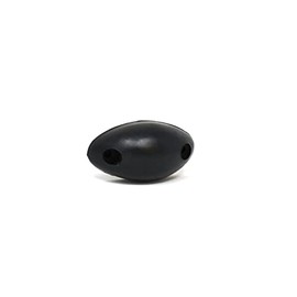 ZEROplus Synthetic Rubber Oval Door Buffer with Two Fixing Holes, (68mm x 35mm x 38mm)