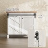 FLYVLIEG Upgraded 4FT Mini Folding Sliding Barn Door Hardware Kit