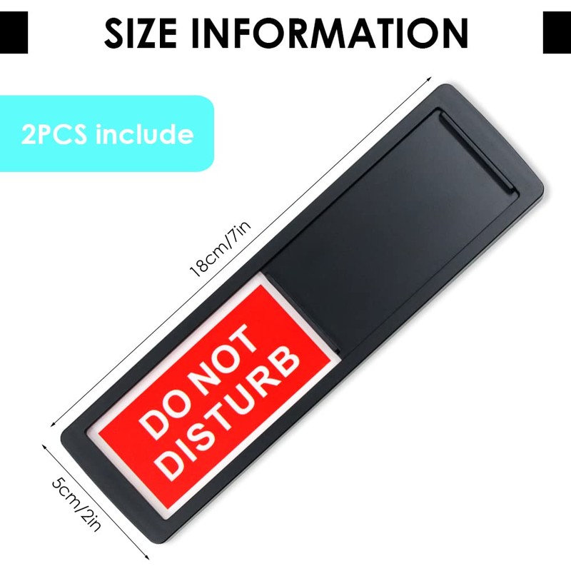 2 Pieces Privacy Sign - Do Not Disturb Welcome Please