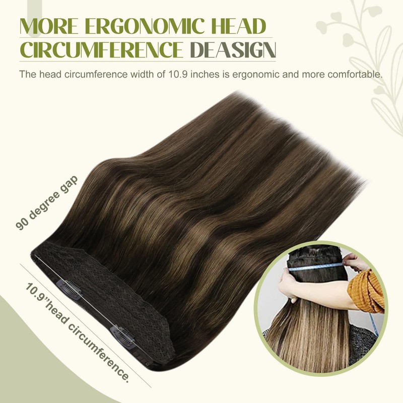 Fshine Flip in Wire Hair Extension Wire 45 cm Balayage