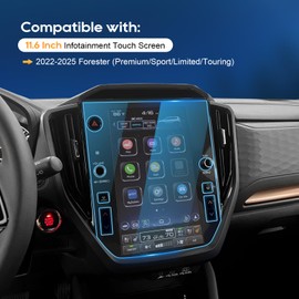 For 2025 Subaru Forester Screen Protector-2022-2025 Forester (Premium/Sport/Limited/Touring)11.6 Inch Touchscreen [HD Glass] 2022-2025 Forester Accessories Anti-Fingerprint 9H Hardness Tempered Glass