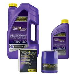 Royal Purple SAE 10W-30 Synthetic Motor Oil – 6 quarts and a 10-2867 Extended Life Premium Oil Filter