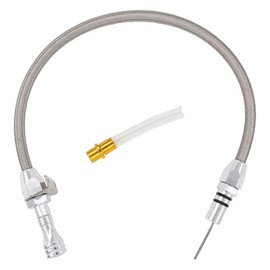 ApplianPar Stainless Flexible Dipstick for GM TH400 TH350 Turbo Transmission SBC BBC for Chevy Firewall Mount